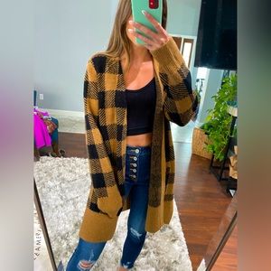 Vici black and brown cardigan